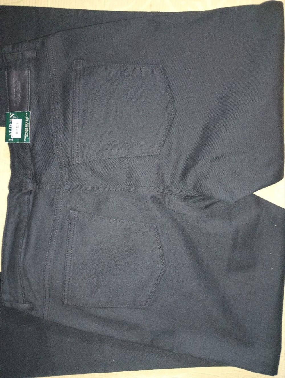 Lauren Ralph Lauren Straight Black Jeans SZ14-16 - Picture 6 of 7